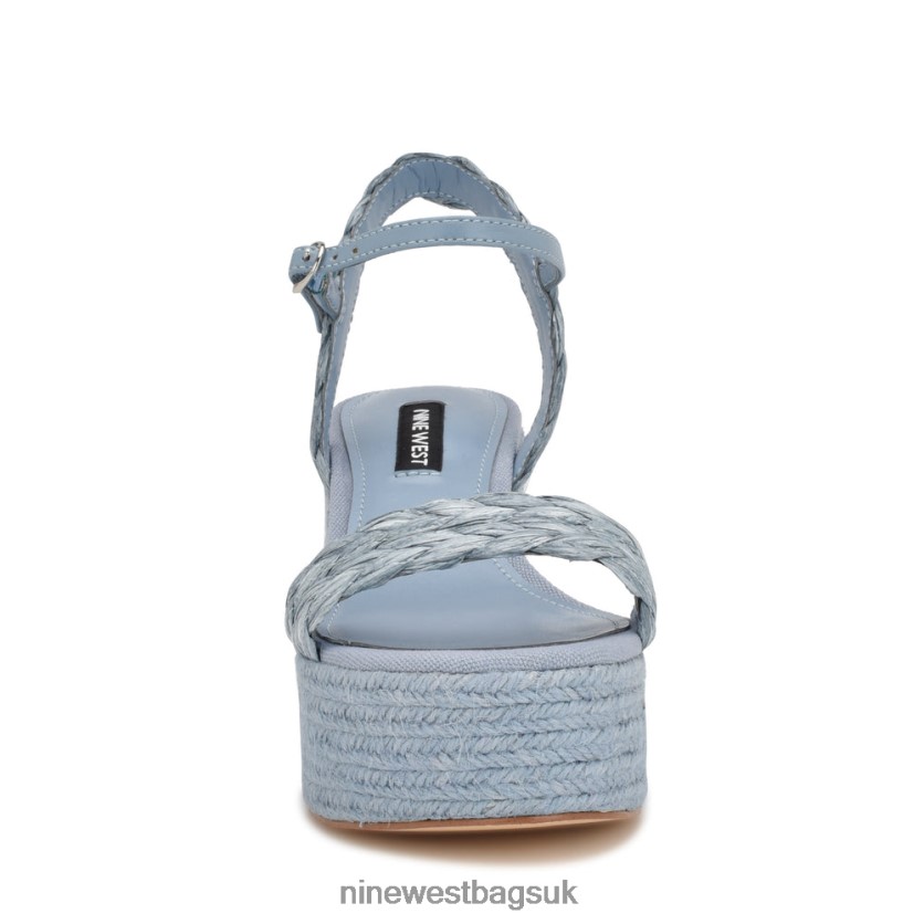 Nine West Rivva Heeled Espadrille Sandals RFX40B745 - Nine West UK Mist Blue