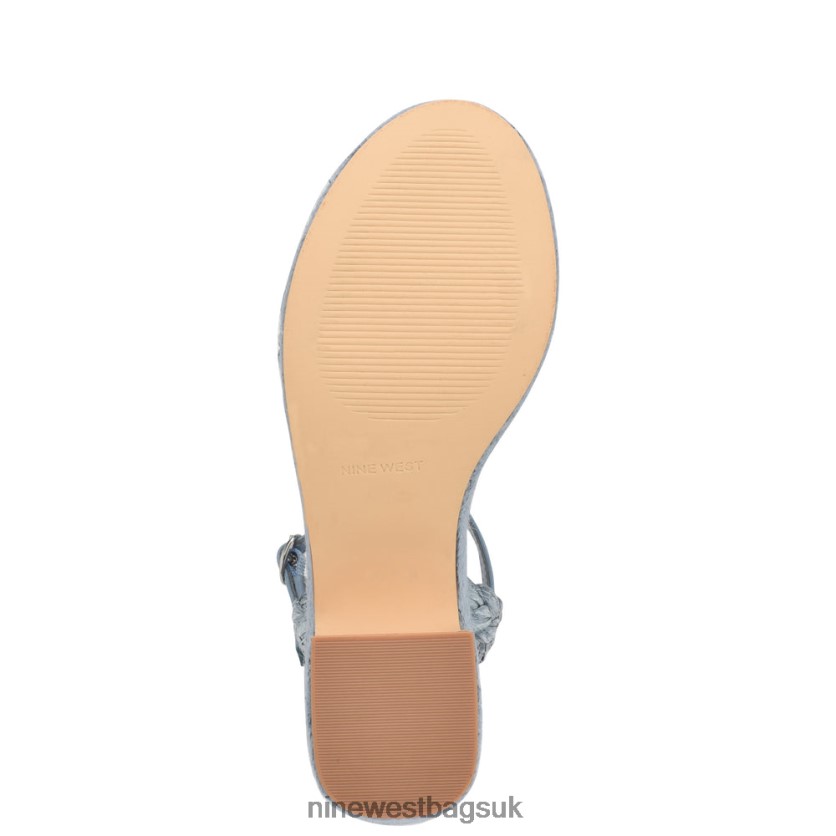 Nine West Rivva Heeled Espadrille Sandals RFX40B745 - Nine West UK Mist Blue