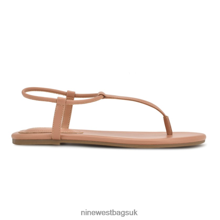 Nine West Bassie Flat Sandals RFX40B38 - Nine West Sandals UK Light Tan