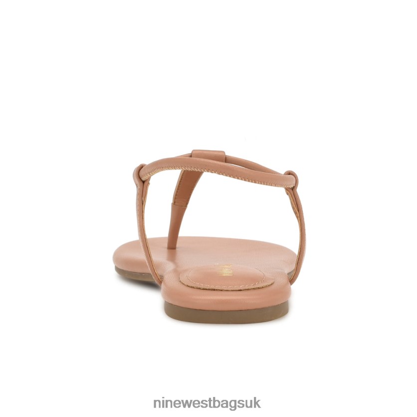 Nine West Bassie Flat Sandals RFX40B38 - Nine West Sandals UK Light Tan
