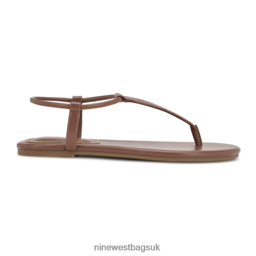 Nine West Bassie Flat Sandals RFX40B40 - Nine West Bags UK Dark Tan