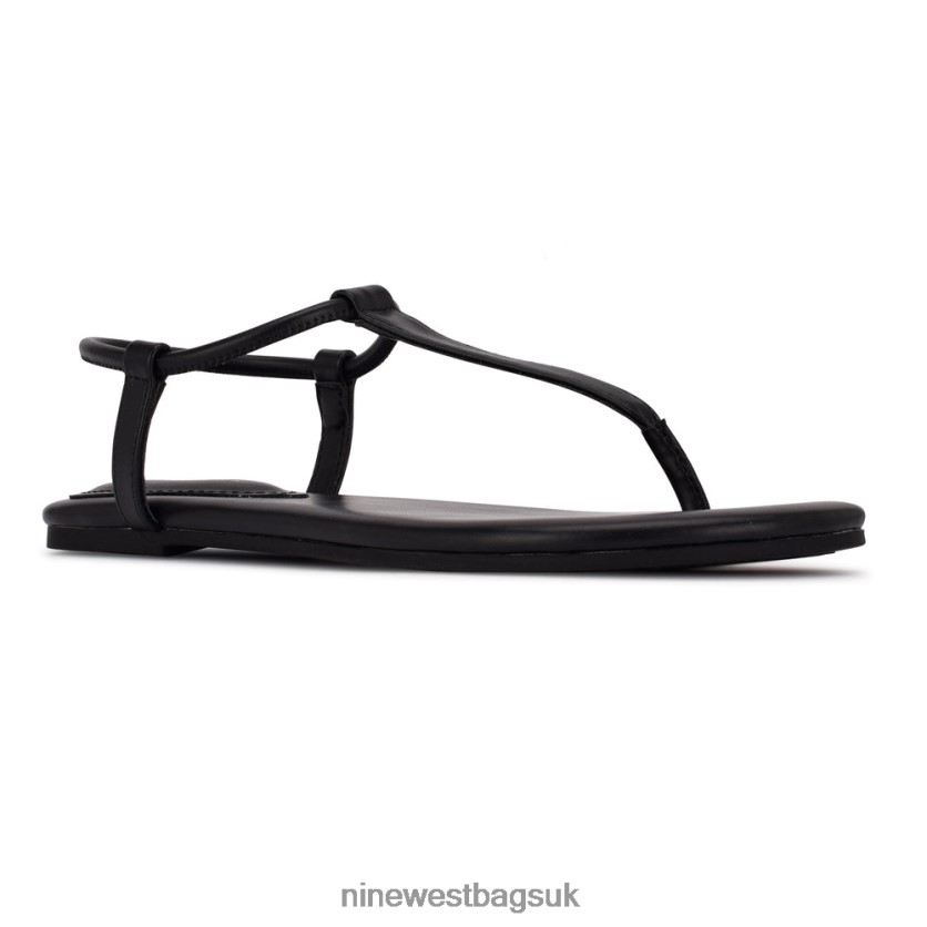 Nine West Bassie Flat Sandals RFX40B94 - Nine West Sandals UK Black