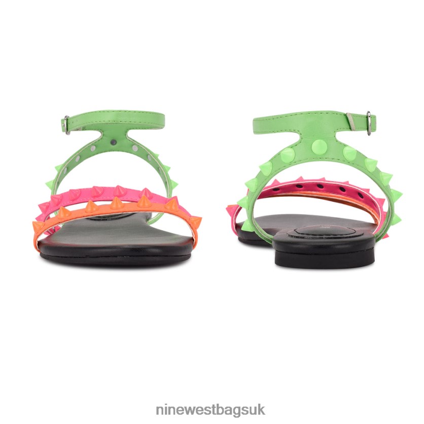 Nine West Bernie Studded Flat Sandals RFX40B128 - Nine West Bags UK