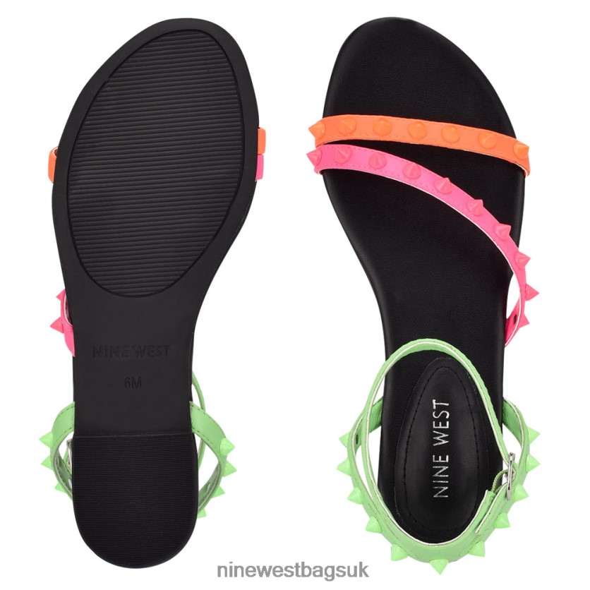 Nine West Bernie Studded Flat Sandals RFX40B128 - Nine West Bags UK