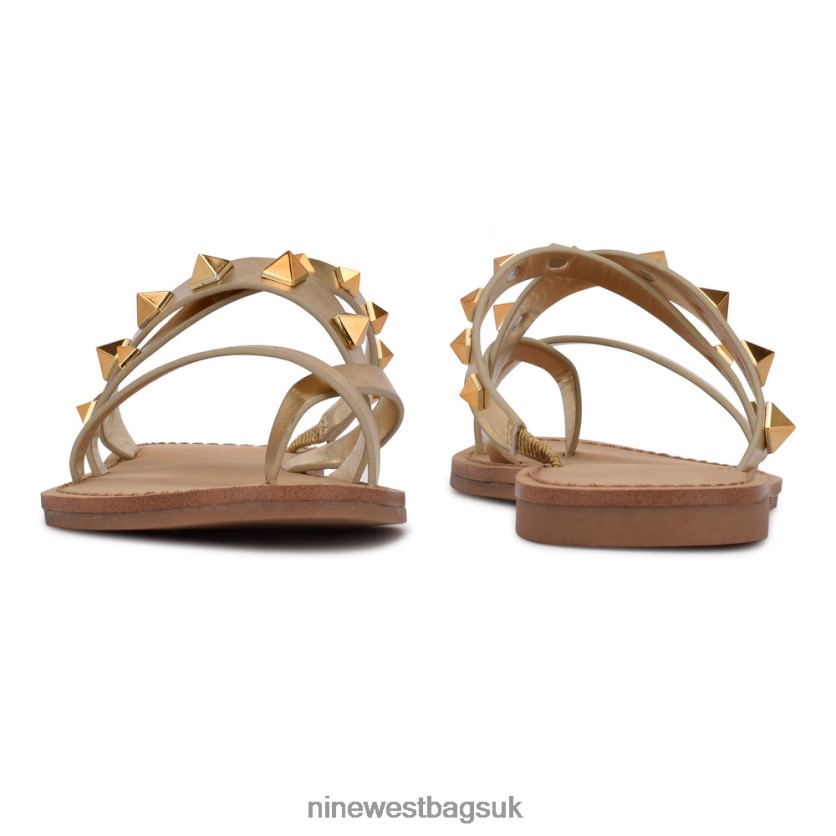 Nine West Cerri Flat Slide Sandals RFX40B101 - Nine West UK Platino