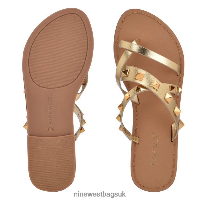 Nine West Cerri Flat Slide Sandals RFX40B101 - Nine West UK Platino