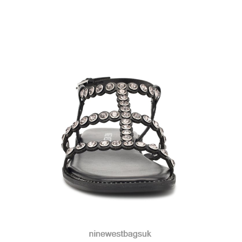 Nine West Emely Flat Sandals RFX40B10 - Nine West Sandals UK Black