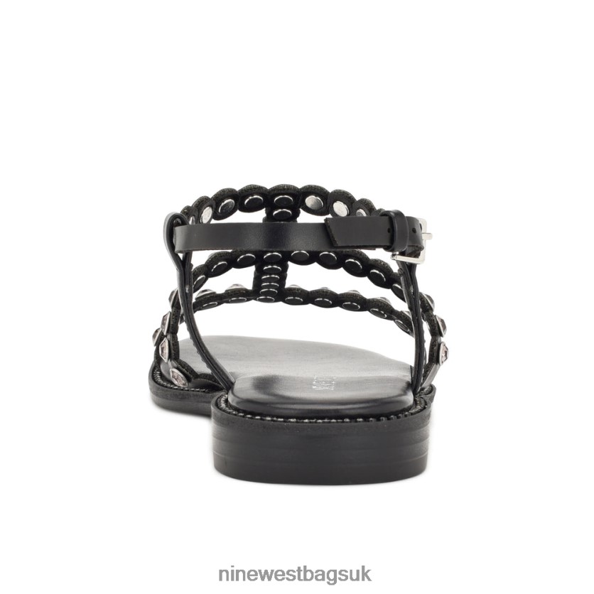 Nine West Emely Flat Sandals RFX40B10 - Nine West Sandals UK Black
