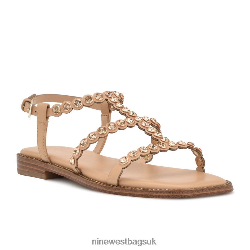 Nine West Emely Flat Sandals RFX40B9 - Nine West UK Light Natural