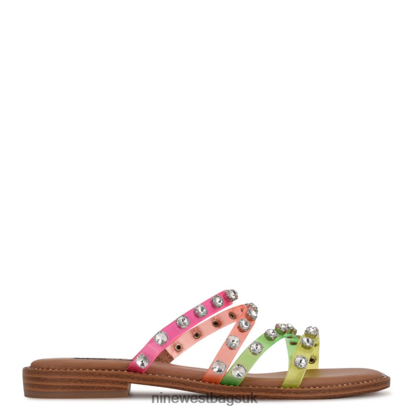 Nine West Evan Flat Slide Sandals RFX40B75 - Nine West UK Sale