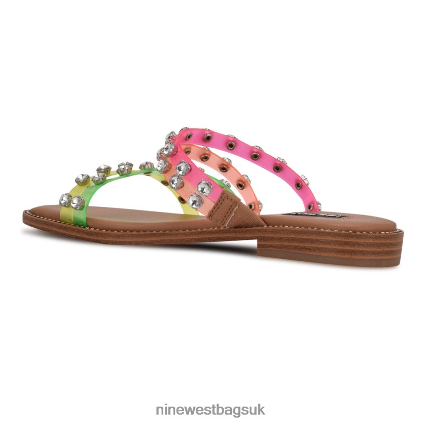 Nine West Evan Flat Slide Sandals RFX40B75 - Nine West UK Sale