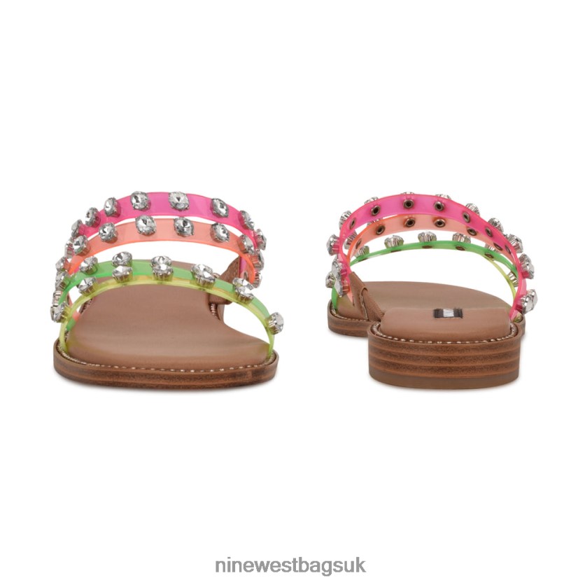 Nine West Evan Flat Slide Sandals RFX40B75 - Nine West UK Sale