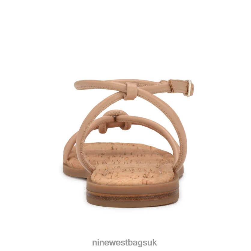 Nine West Hanklee Ankle Strap Flat Sandals RFX40B1069 - Nine West UK Warm Blush