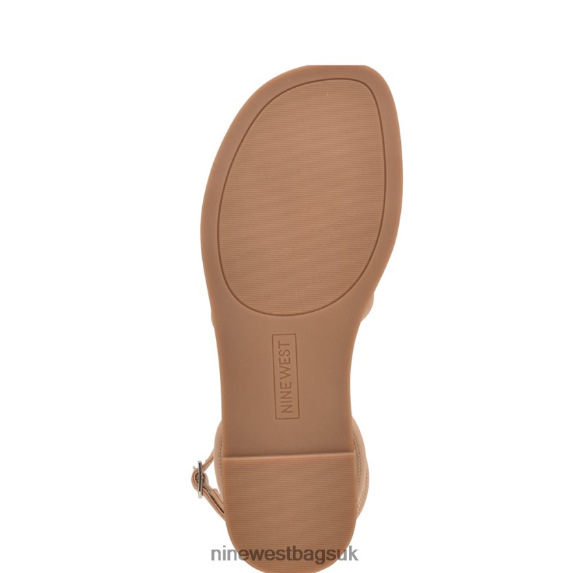 Nine West Hanklee Ankle Strap Flat Sandals RFX40B1069 - Nine West UK Warm Blush