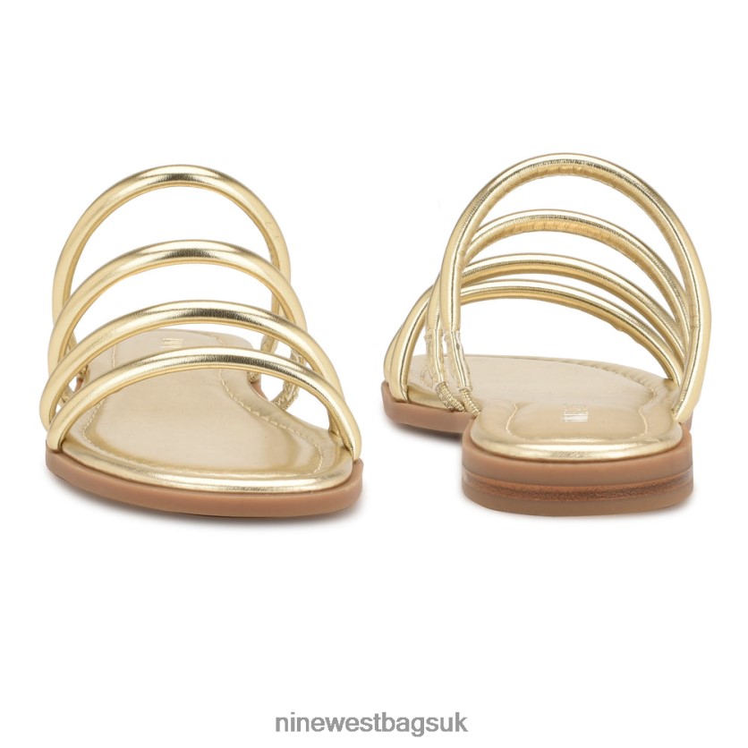 Nine West Hapily Flat Slide Sandals RFX40B52 - Nine West Bags UK Platino