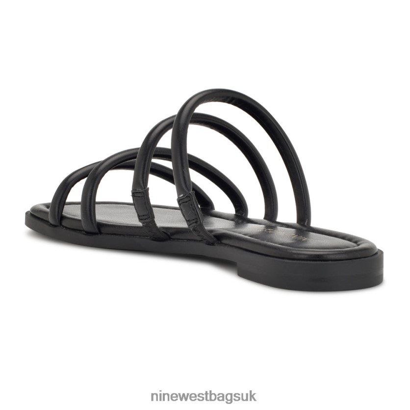 Nine West Hapily Flat Slide Sandals RFX40B53 - Nine West UK Black