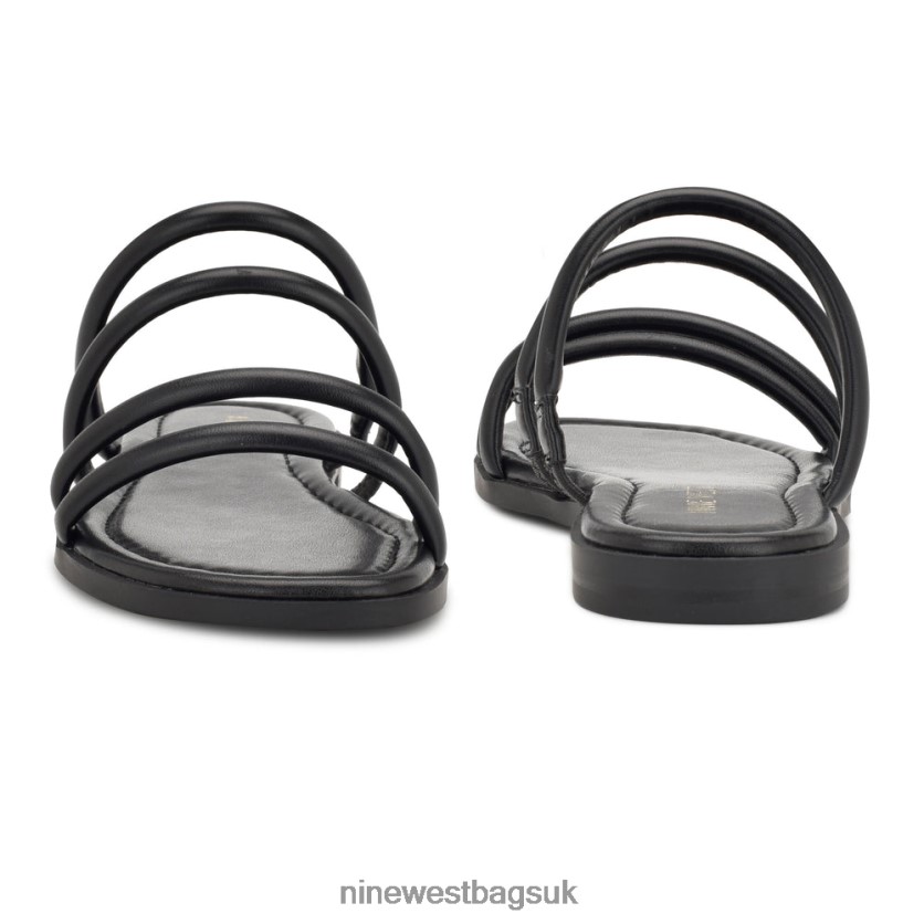 Nine West Hapily Flat Slide Sandals RFX40B53 - Nine West UK Black