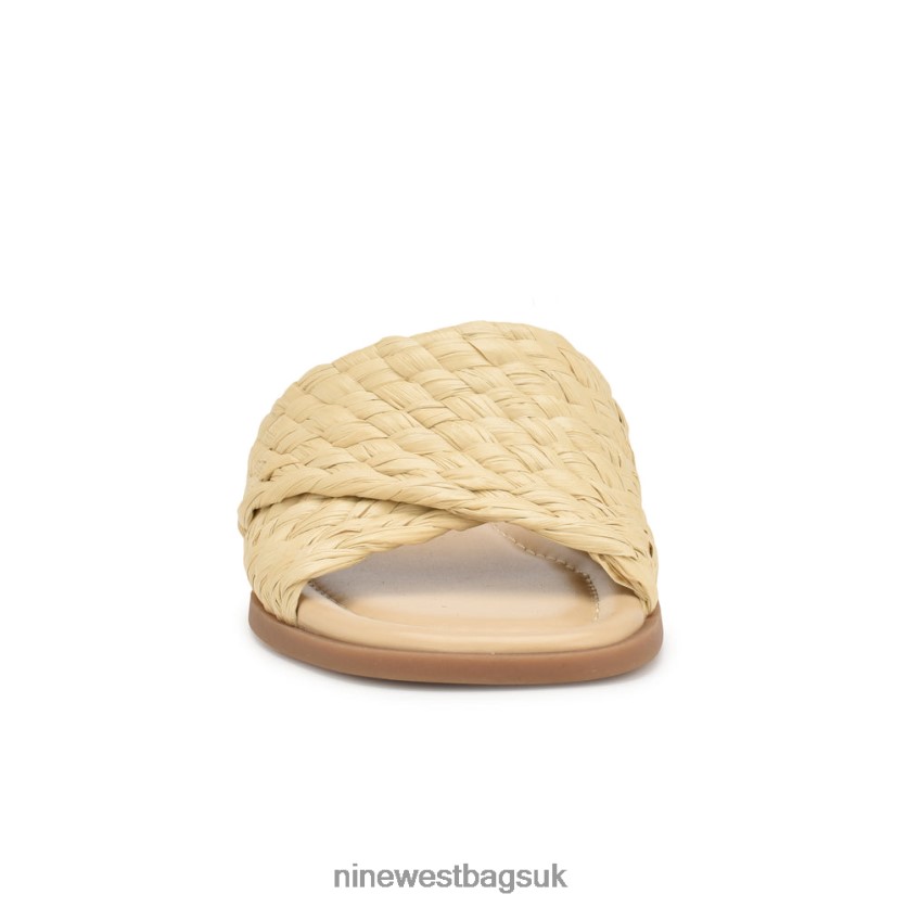 Nine West Havah Flat Slide Sandals RFX40B49 - Nine West UK Natural