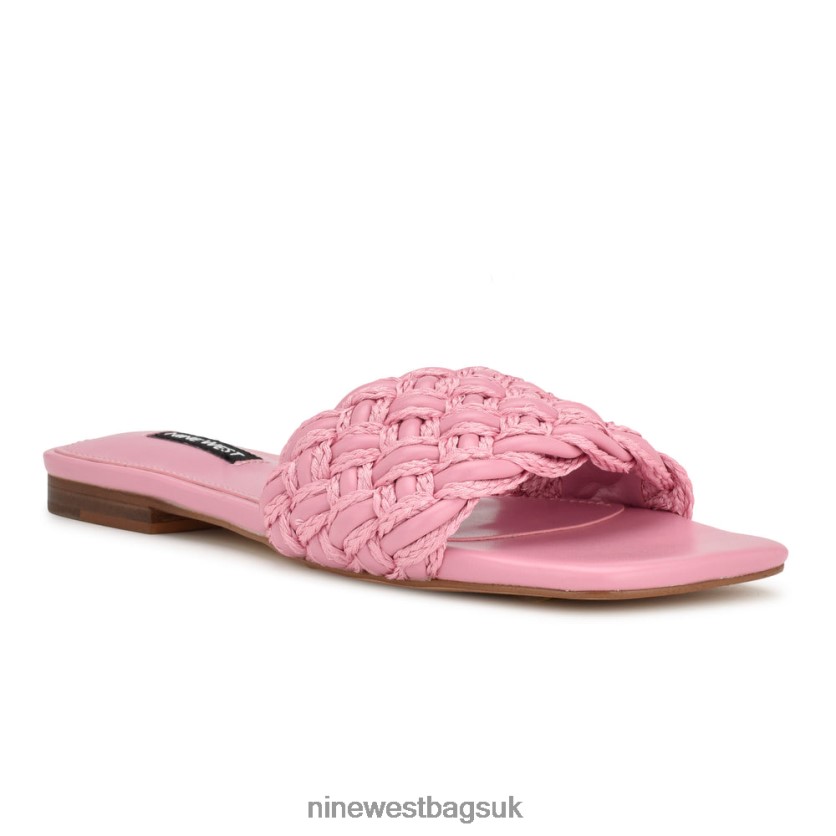 Nine West Maci Flat Slide Sandals RFX40B5 - Nine West UK Pink