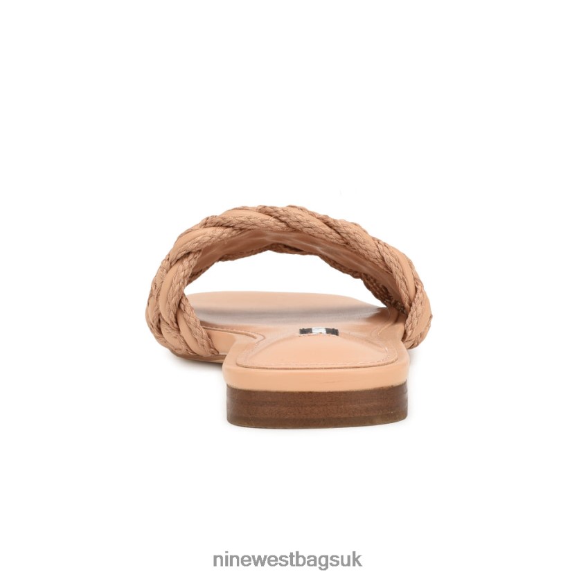 Nine West Maci Flat Slide Sandals RFX40B6 - Nine West Sandals UK Natural