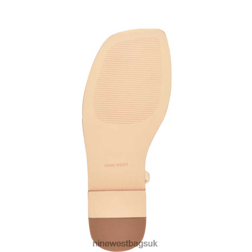 Nine West Mavis Flat Slide Sandals RFX40B3 - Nine West UK Sale Natural Gold Crystal
