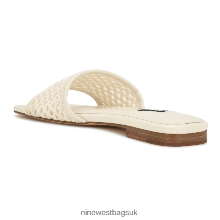 Nine West Mends Woven Flat Sandals RFX40B58 - Nine West Sandals UK Chic Cream