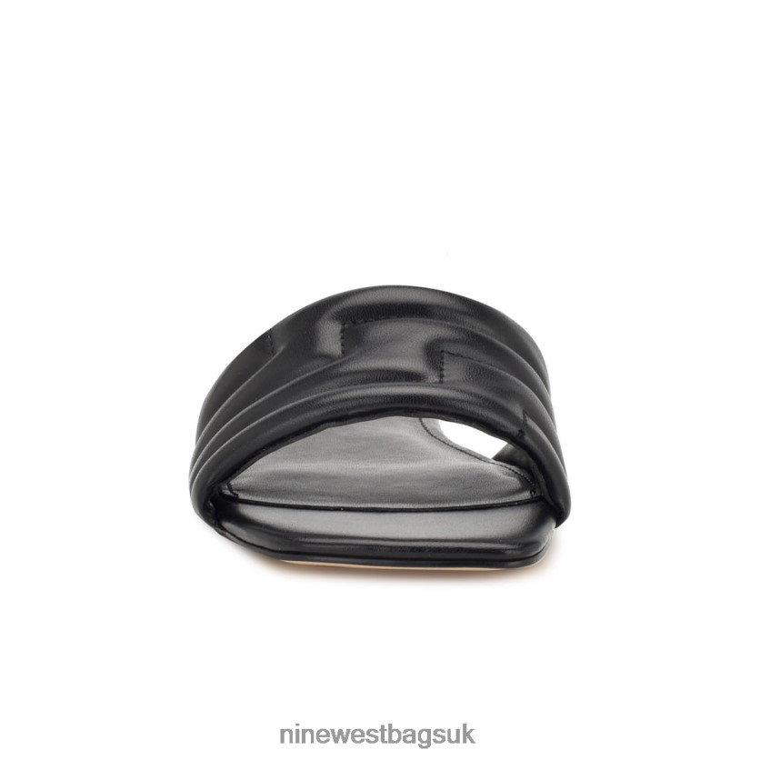 Nine West Menqs Flat Slide Sandals RFX40B48 - Nine West Bags UK Black