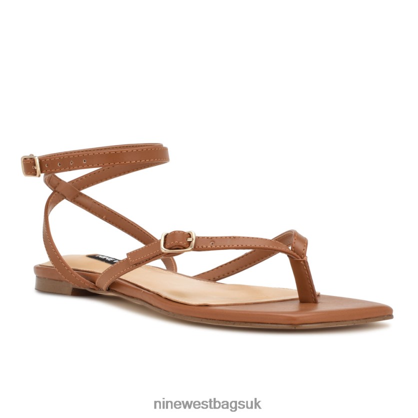 Nine West Nelson Ankle Wrap Flat Sandals RFX40B36 - Nine West Bags UK New Luggage