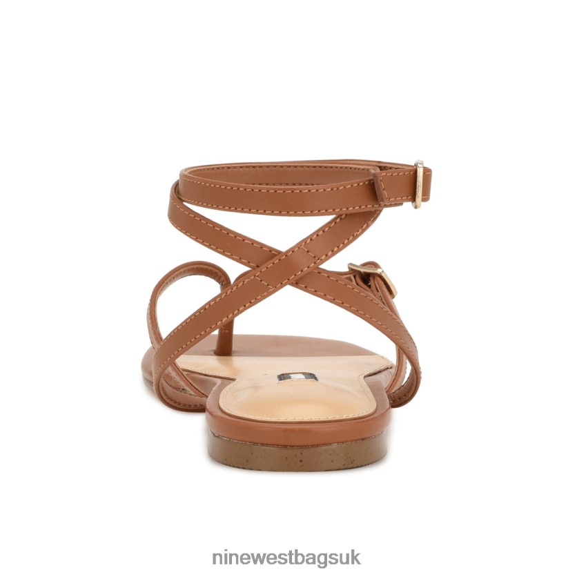 Nine West Nelson Ankle Wrap Flat Sandals RFX40B36 - Nine West Bags UK New Luggage