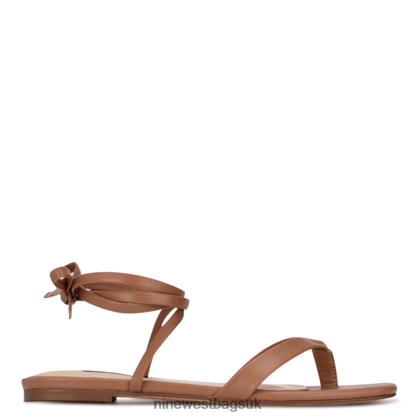 Nine West News Ankle Wrap Flat Sandals RFX40B124 - Nine West Bags UK Natural