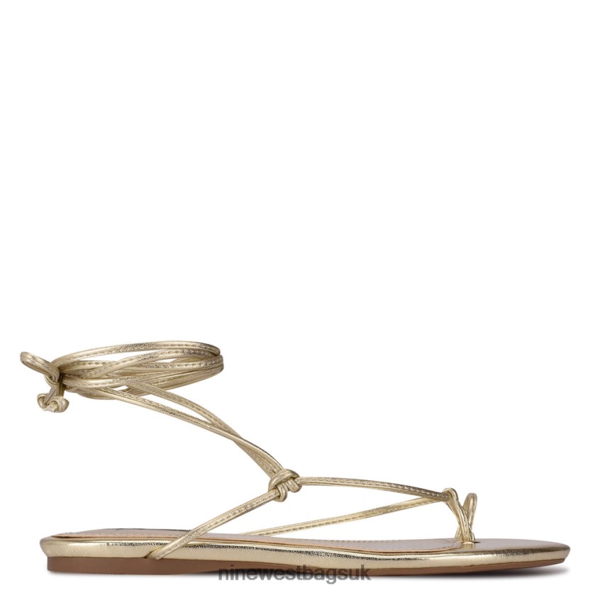 Nine West Pansie Ankle Wrap Flat Sandals RFX40B1960 - Nine West Bags UK