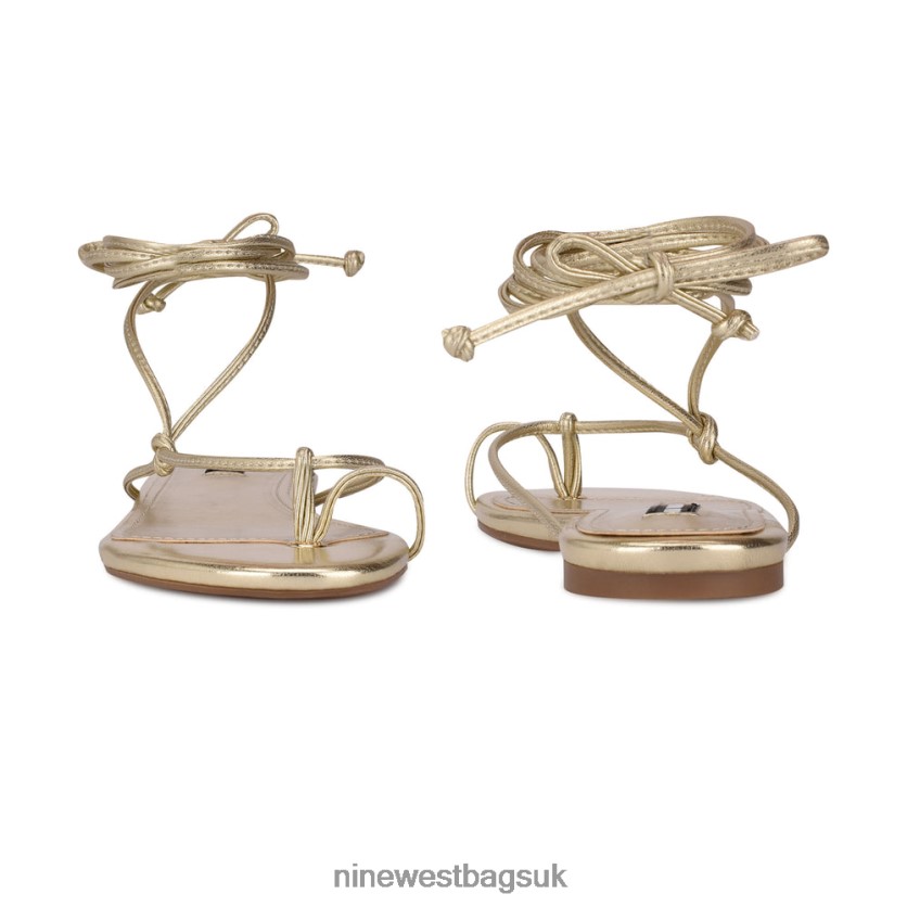 Nine West Pansie Ankle Wrap Flat Sandals RFX40B1960 - Nine West Bags UK