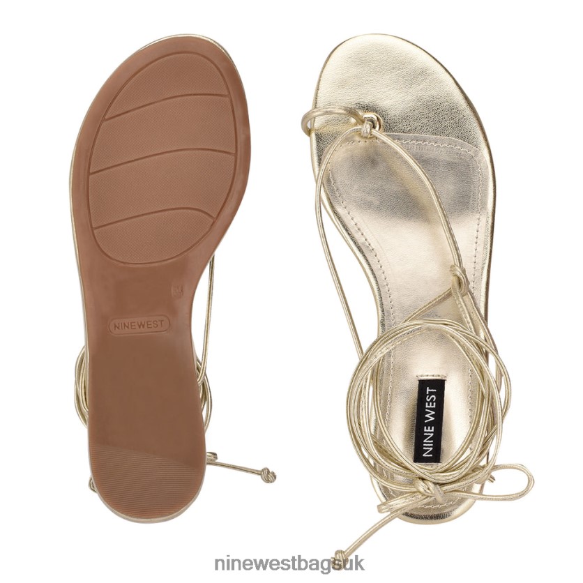 Nine West Pansie Ankle Wrap Flat Sandals RFX40B1960 - Nine West Bags UK