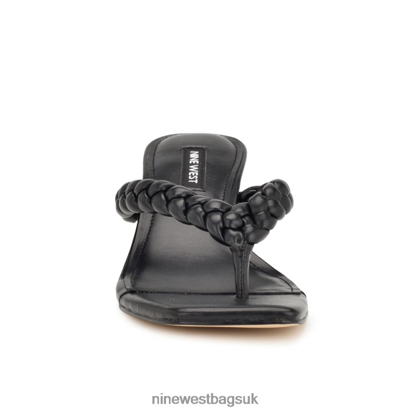 Nine West Angel Heeled Slide Sandals RFX40B1081 - Nine West UK Black