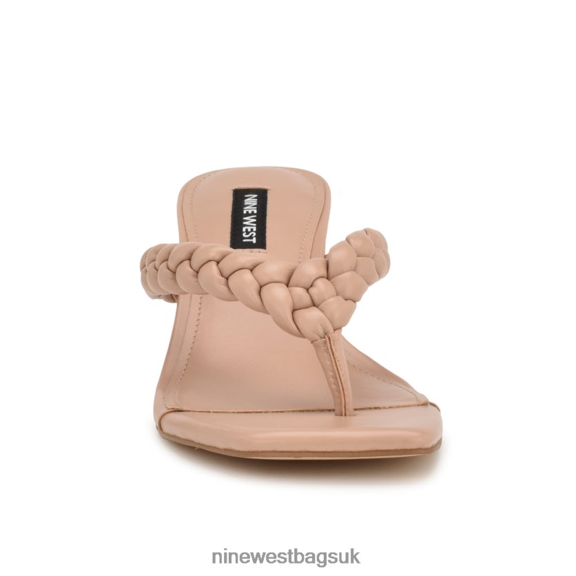 Nine West Angel Heeled Slide Sandals RFX40B1082 - Nine West Sandals UK Barely Nude