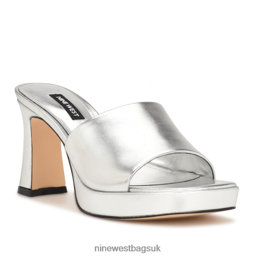 Nine West Beez Platform Sandals RFX40B157 - Nine West UK Silver