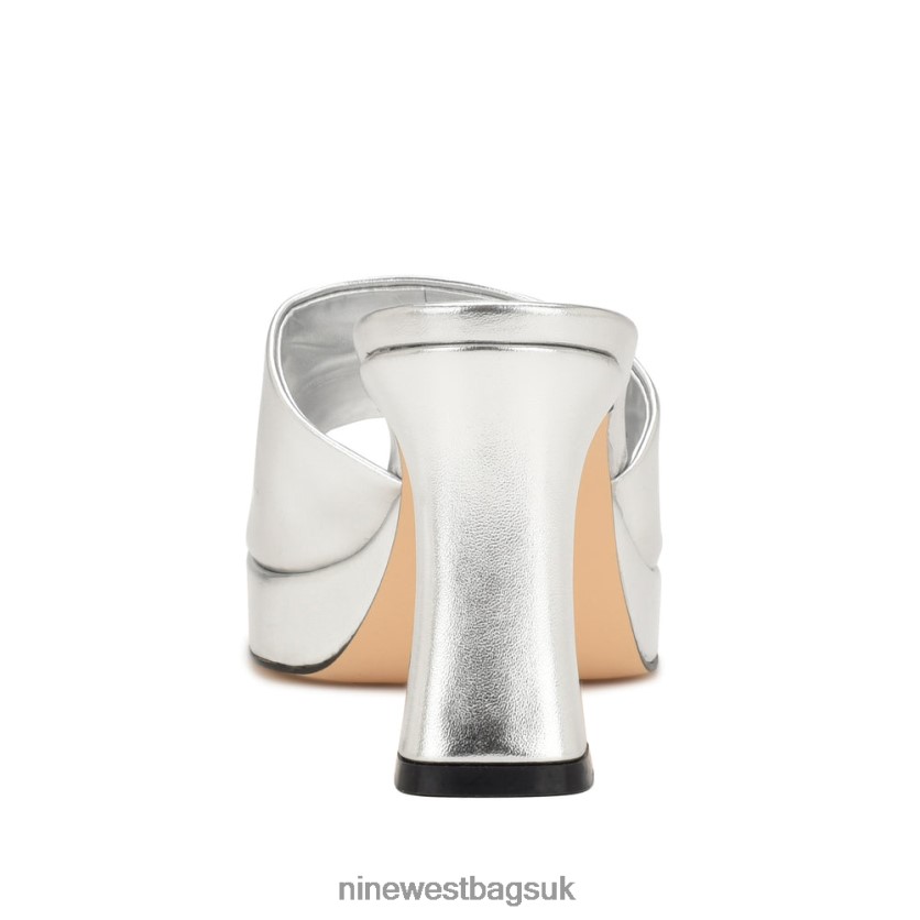 Nine West Beez Platform Sandals RFX40B157 - Nine West UK Silver