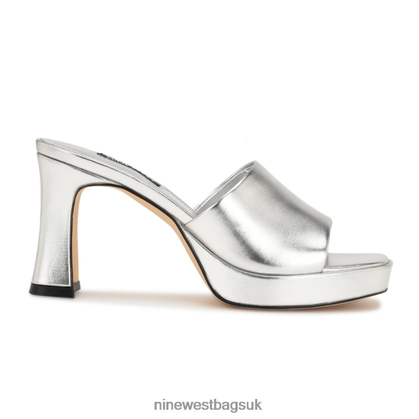 Nine West Beez Platform Sandals RFX40B1709 - Nine West UK Silver