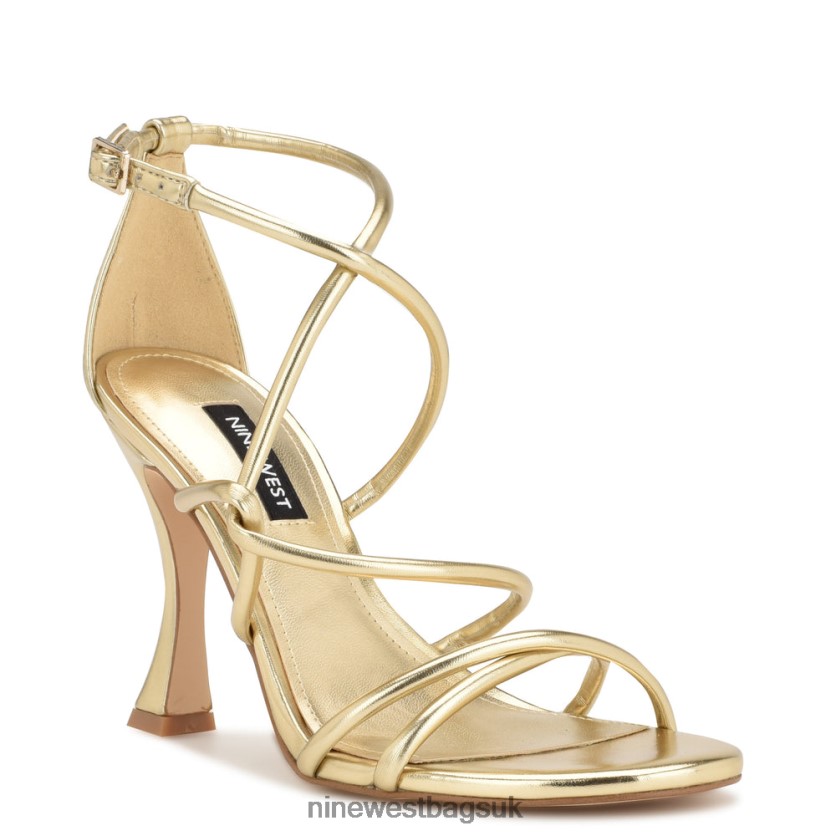Nine West Besasy Strappy Heeled Sandals RFX40B146 - Nine West Sandals UK Platino