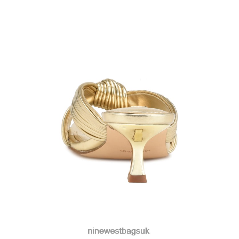 Nine West Dafidil Heeled Slide Sandals RFX40B217 - Nine West UK Platino