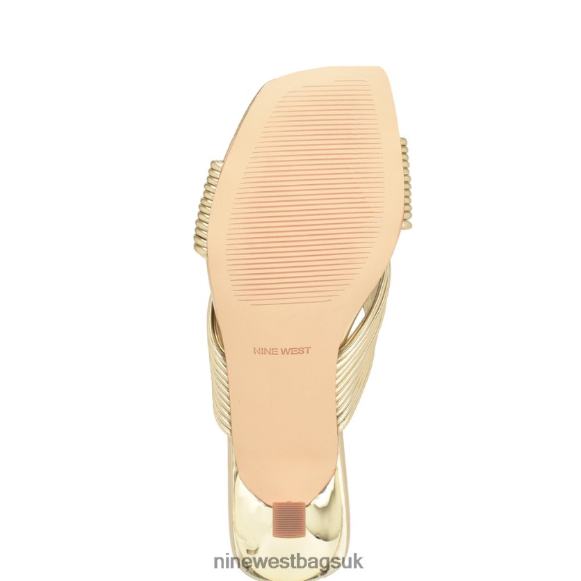 Nine West Dafidil Heeled Slide Sandals RFX40B217 - Nine West UK Platino