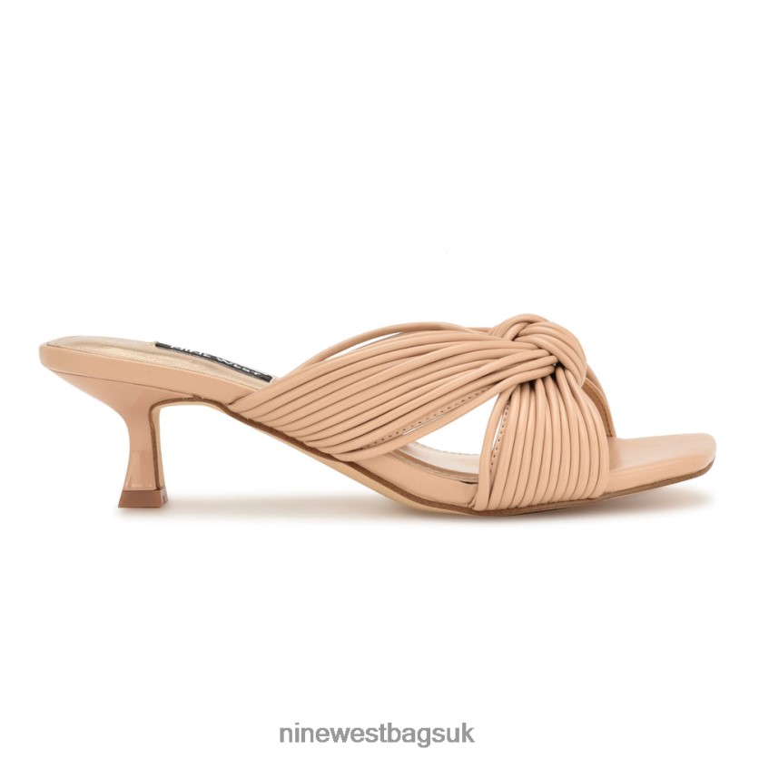 Nine West Dafidil Heeled Slide Sandals RFX40B218 - Nine West Sandals UK Blush