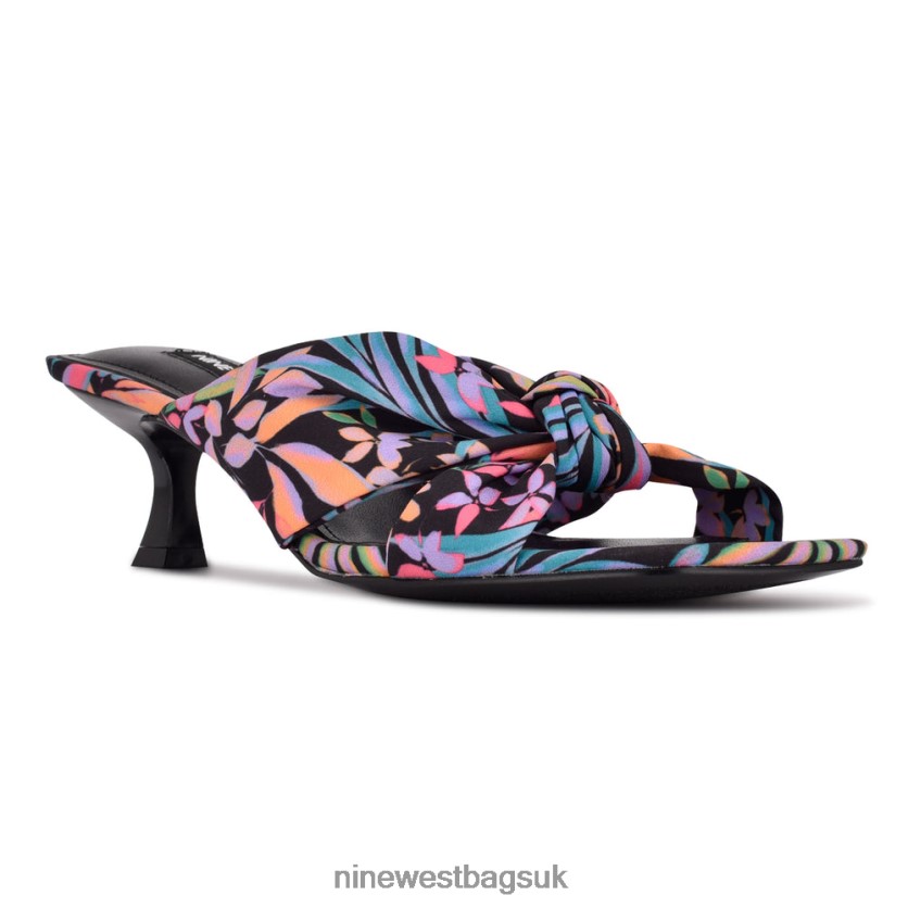 Nine West Dipa Heeled Slide Sandals RFX40B531 - Nine West UK Sale