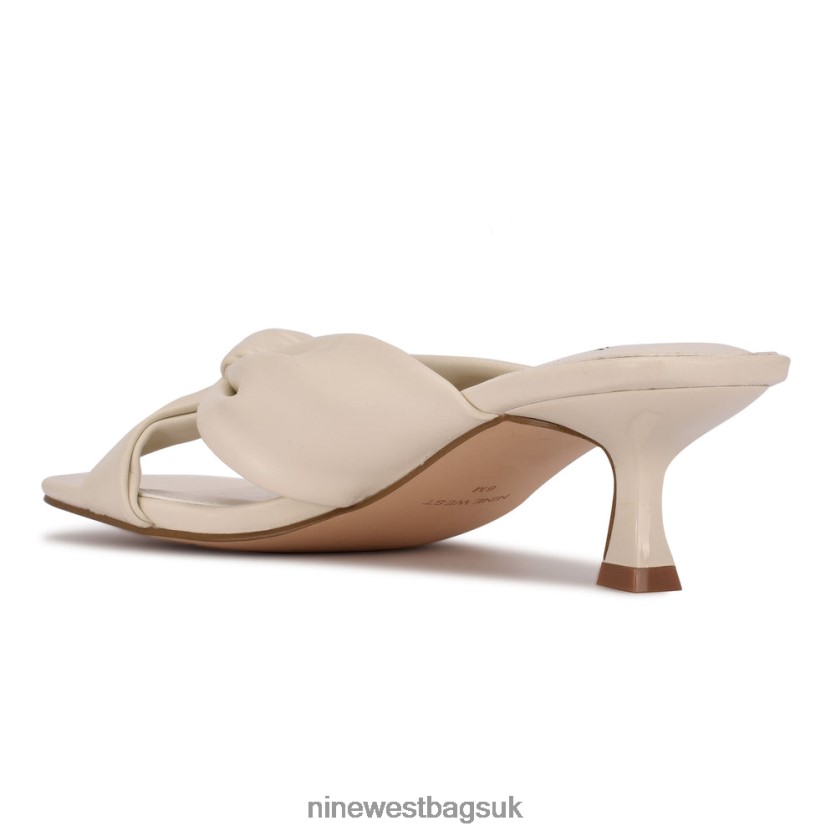 Nine West Dipa Heeled Slide Sandals RFX40B532 - Nine West Bags UK Chic Cream