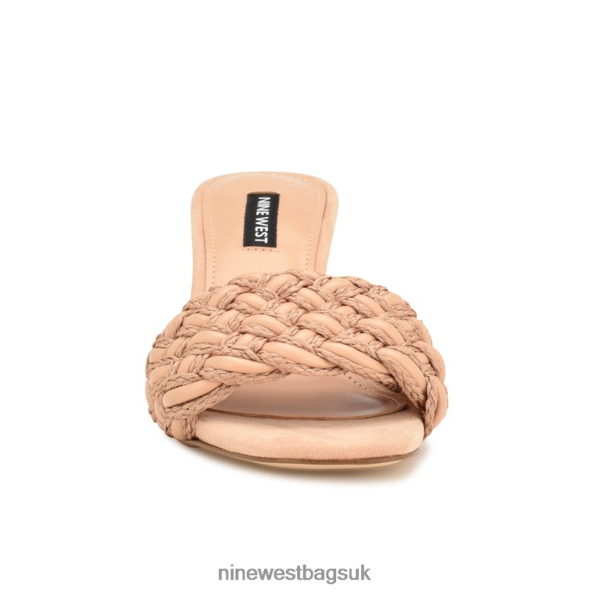Nine West Driah Heeled Slide Sandals RFX40B214 - Nine West Sandals UK Dark Blush
