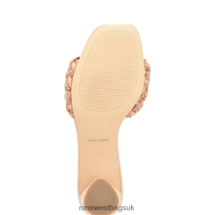 Nine West Driah Heeled Slide Sandals RFX40B214 - Nine West Sandals UK Dark Blush