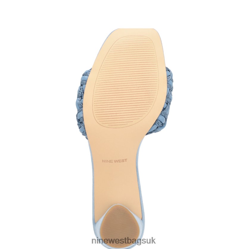 Nine West Driah Heeled Slide Sandals RFX40B215 - Nine West UK Sale Blue
