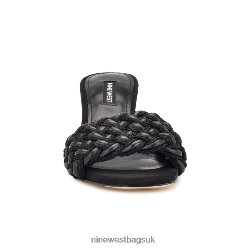Nine West Driah Heeled Slide Sandals RFX40B216 - Nine West Bags UK Black