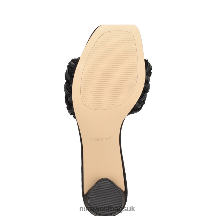 Nine West Driah Heeled Slide Sandals RFX40B216 - Nine West Bags UK Black