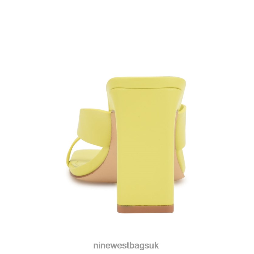 Nine West Durlife Heeled Thong Sandals RFX40B167 - Nine West UK Sale Lime